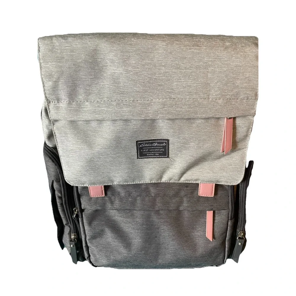 Eddie Bauer Cascade First Adventure Diaper Bag Multiple Pockets & Insulated - Picture 1 of 6
